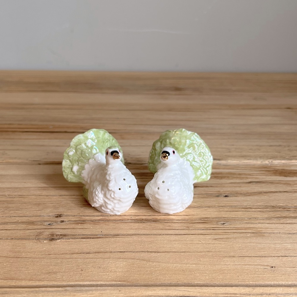 Bone China Turkey Salt and Pepper Shakers Made in Japan